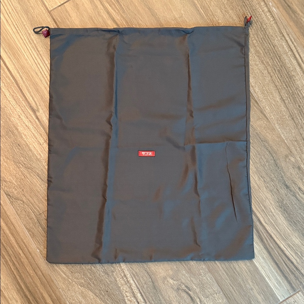 TUMI Gray Drawstring Bag 28.5X24.5
